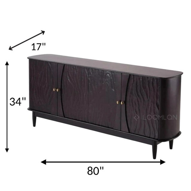 2020s Rhovira Four Doors Wood Sideboard by Loomlan For Sale - Image 5 of 5