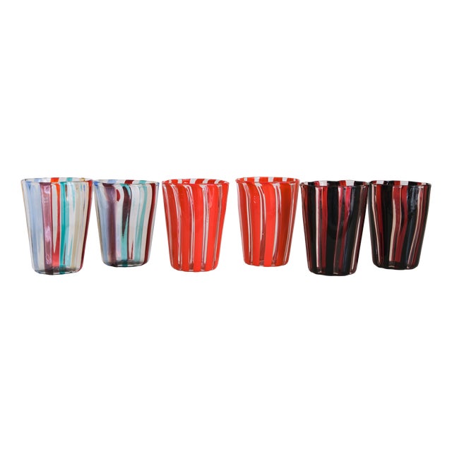 Vintage Glasses by Mariana Iskra for Ribes Studio, 2004, Set of 6 For Sale