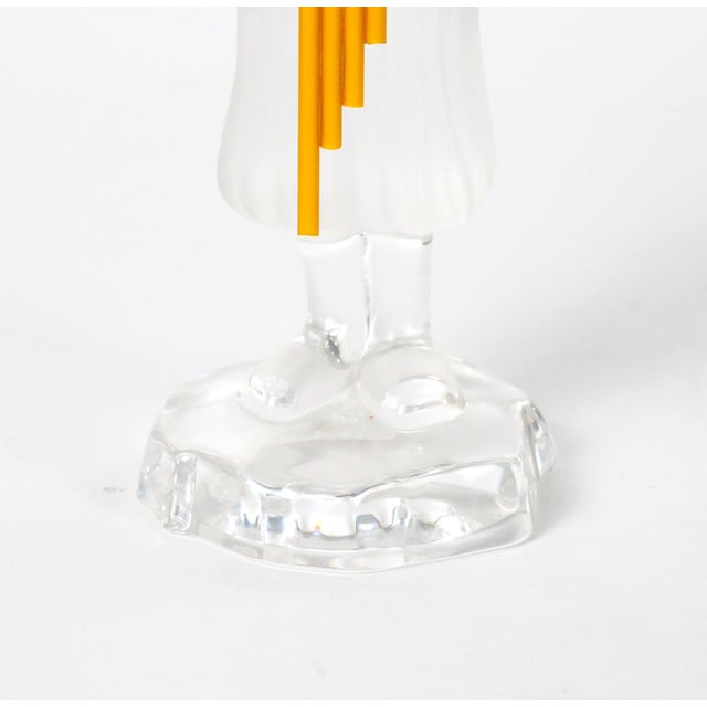 Late 20th Century 20th Century Saint-Louis French Crystal Figure of a Pan Playing the Panpipes For Sale - Image 5 of 8