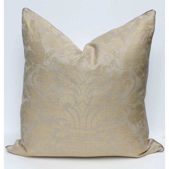 Belgian Linen Damask Pillows A Pair Chairish