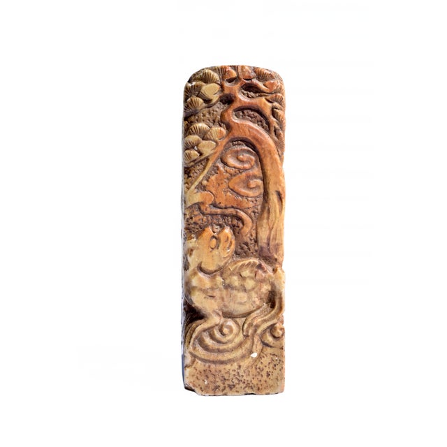 CHINESE SOAPSTONE FIGURAL SEAL Era: 20th Century Origin: China Material: Carved Soapstone OVERVIEW: A decorative Chinese...