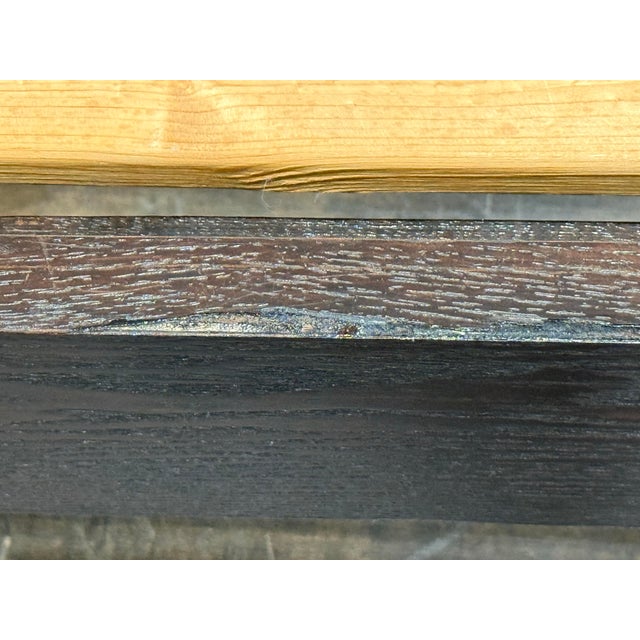 Queen Size West Elm Low Cut Out Bedframe For Sale - Image 11 of 12