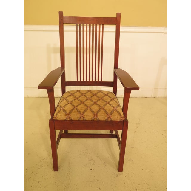 Set Of 8 Stickley Mission Cherry Dining Room Chairs Set Of 8