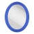 Italian Vintage Blue Glass Mirror For Sale