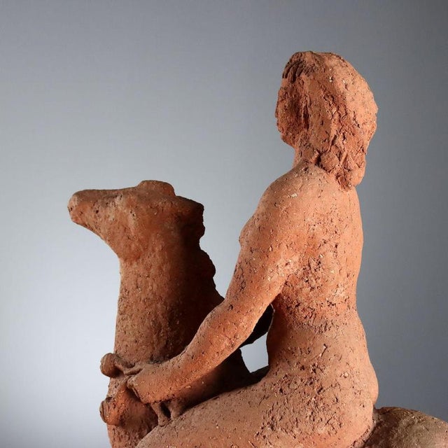 José Pizzo, Nude Figurative Composition, Terracotta For Sale - Image 9 of 11