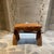 1960s Egypt Bohemian Distressed Saddle Leather Camel Foot Stool For Sale - Image 12 of 12