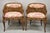 Vintage Hollywood Regency Faux Bamboo Cane Barrel Back Club Lounge Chairs (A) - a Pair. Item features cane seat and back,...