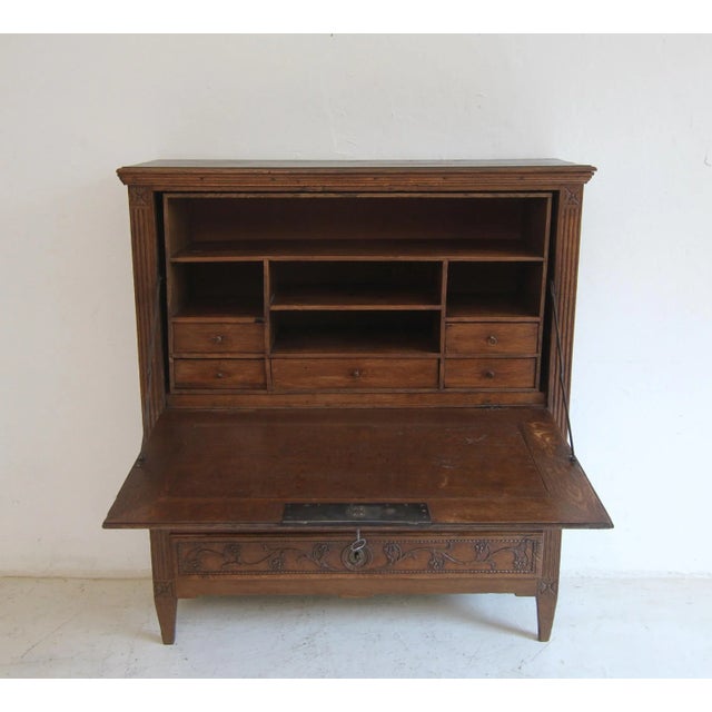 Late 18th Century Louis XVI Oak Secretary For Sale - Image 10 of 18