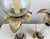 1980s Vintage Hollywood Regency Coastal Brass Palm Hurricane Shade Frederick Cooper Style Table Lamps - a Pair For Sale - Image 5 of 11