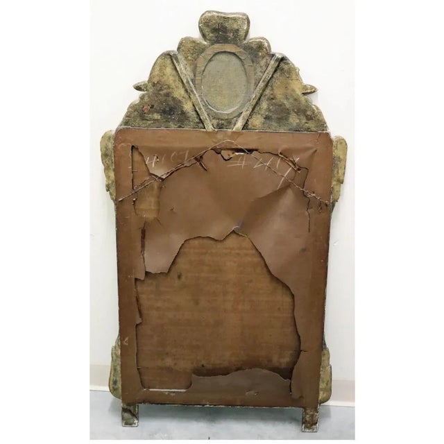 18th Century Louis XV Mirror With Oval Etching For Sale - Image 4 of 9