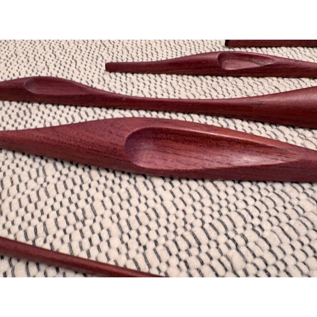 Teak Bird Wall Art, Denmark, 1960s, Set of 5 For Sale - Image 12 of 18