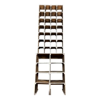 Large Industrial Wooden Workshop Shelves For Sale