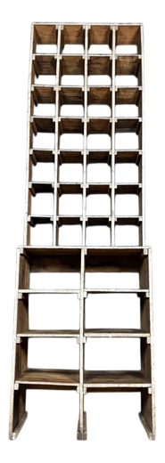 Large Industrial Wooden Workshop Shelves