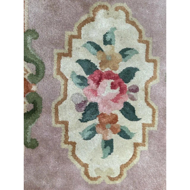 Vintage Chinese Art Deco Rug, 1980s For Sale - Image 4 of 13