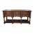 Late 20th Century Oak Three Drawer Potboard Dresser Base With Turned Legs and Shaped Frieze For Sale