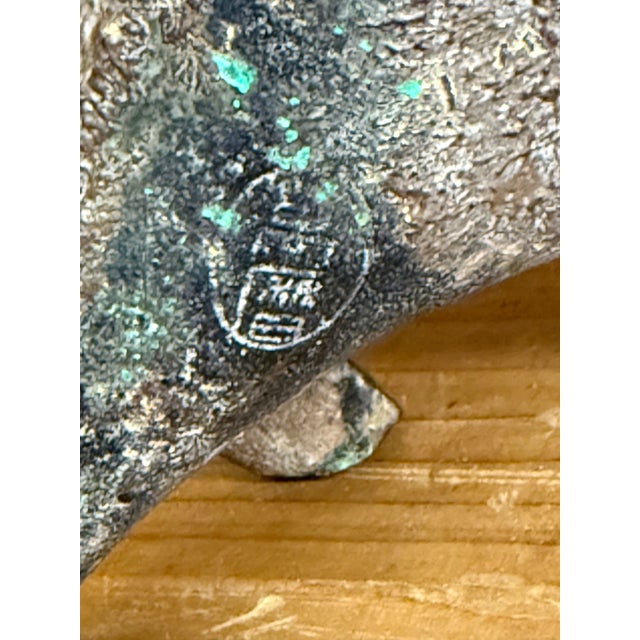 Coffee Vintage, Mid-Century Modern Cast Iron Bull Sculpture Designed by Japanese Artist Miyazawa Kanae For Sale - Image 8 of 8