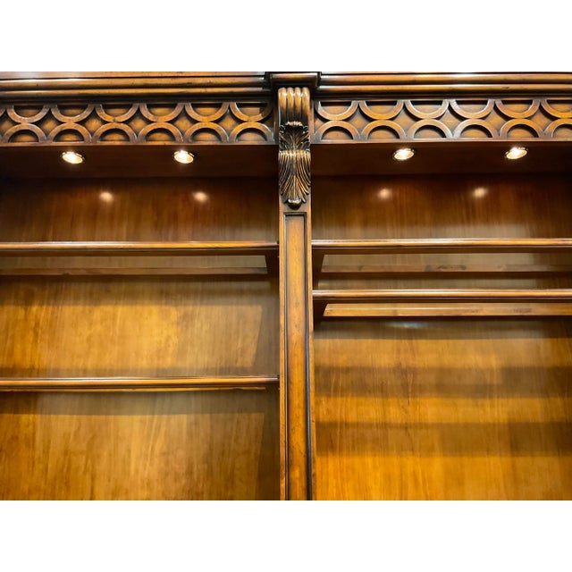 Brown John Richard Large Transitional Mahogany Finished Bookcase For Sale - Image 8 of 8