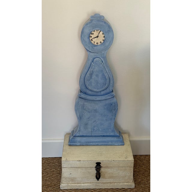 A small Mora clock from 1880 The color scheme is Friesian blue An old and rare piece and a wonderful decorative item Its...