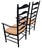 Pair of Vintage Ladder-Back Rush-Seat Chairs-Pair For Sale In Philadelphia - Image 6 of 8