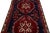 Persian Vintage Hamadan Handmade Blue and Red Medallion Rug For Sale - Image 3 of 10