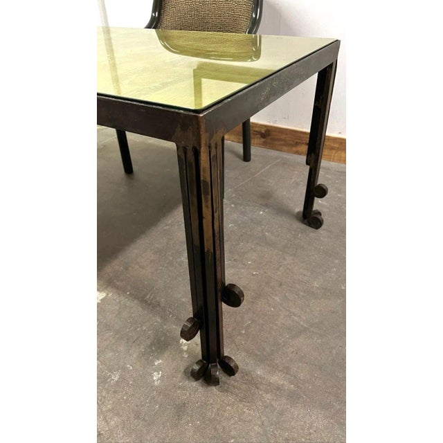 Mid 20th Century Hand Crafted Art Deco Brutalist Dining, Console Table or Desk For Sale - Image 5 of 12