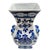 1980s Chinese Blue & White Vase With Pomegranate Handles For Sale In San Diego - Image 6 of 7