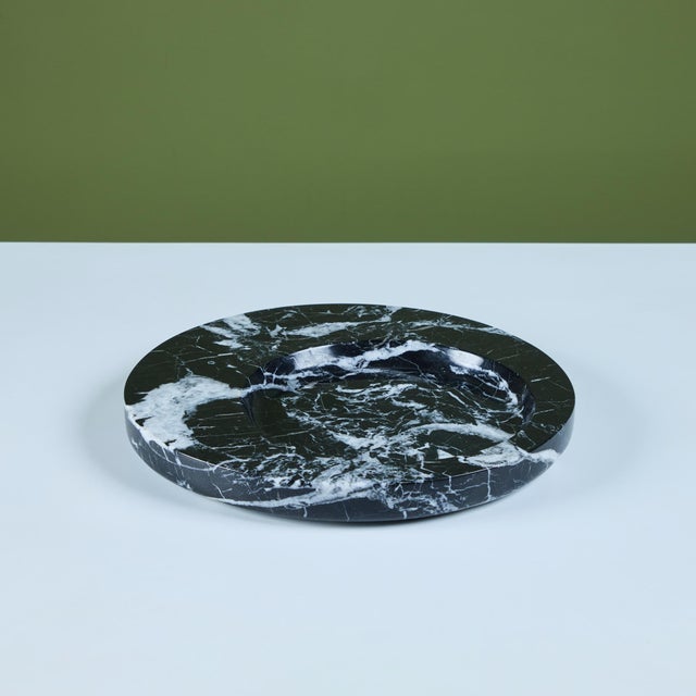 Angelo Mangiarotti Nero Marquina Marble Dish For Sale - Image 4 of 10