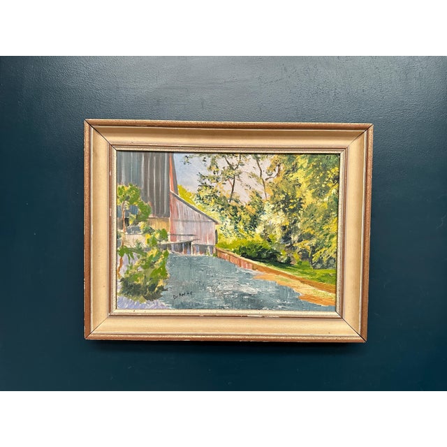 Waterfall, 1960s, Oil Painting on Canvas, Framed For Sale - Image 13 of 13