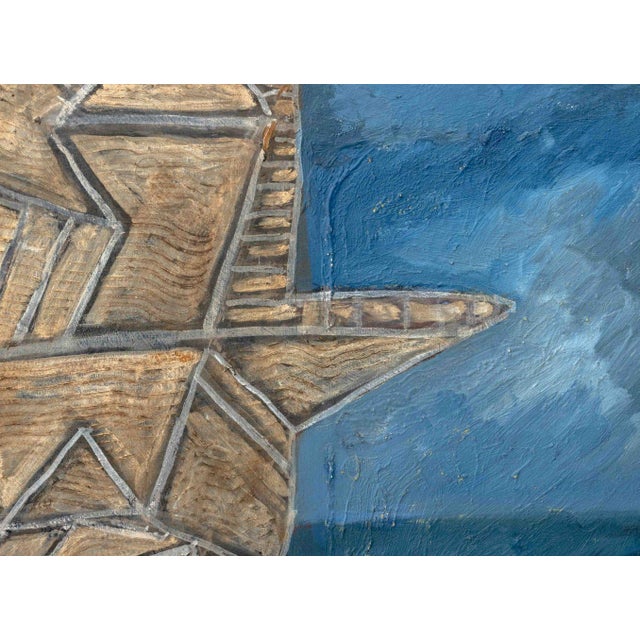 Max Papart "Paris - Milan No. 4" Oil on Board For Sale - Image 4 of 10