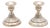 Low Fluted Silver Candlesticks, Set of 2 For Sale