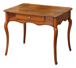 Early 19th Century French Louis XV Provençal Walnut Side Table With Drawer