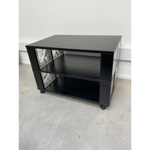 1990s Postmodern Ice Block Media Stand For Sale - Image 4 of 7