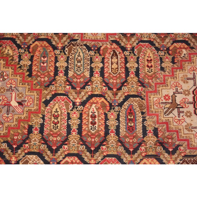 Early 20th Century Nazmiyal Collection Antique Caucasian Baku Runner Rug For Sale - Image 5 of 11