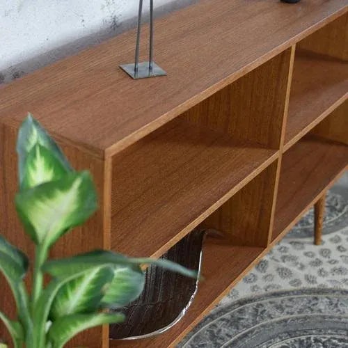 Schrank Classy Mid Open Large Cabinet by Pastform Dimensions: D 30 x W 140 x H 89 cm. Materials: Stained and varnished wood.