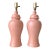 Late 20th Century Hollywood Regency Ceramic Ginger Jar Lamps, a Pair For Sale