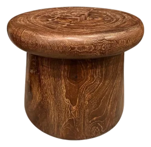 Andrianna Shamaris Teak Wood Side Table or Stool