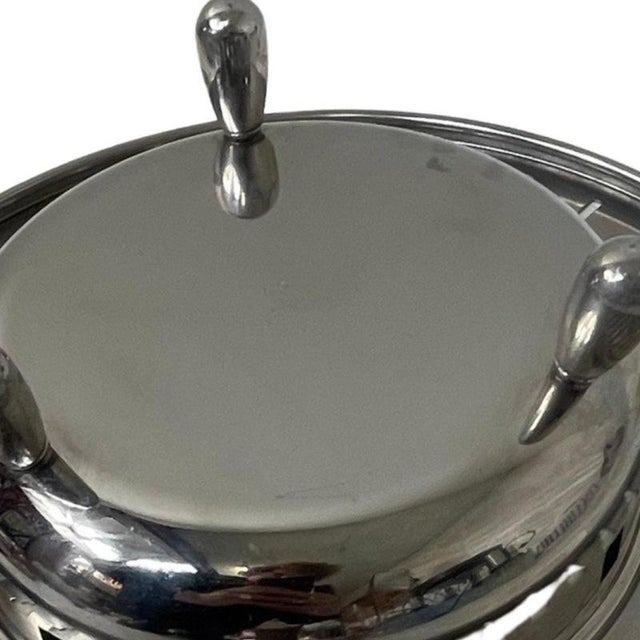 Late 20th Century Footed Bowl with Skyscraper Cutout in Stainless Steel from Alessi, 1990s For Sale - Image 5 of 7