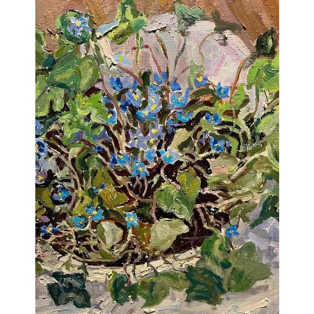 Maya Kopitzeva, Snowdrop Flowers & Violets, 1998, Oil, Framed For Sale - Image 3 of 6