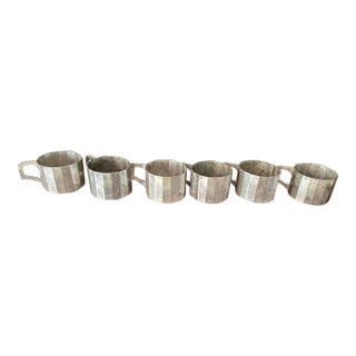 Early 1900s New York Wien Wrerkstate Silverplate Glass Holders- Set of 6 For Sale