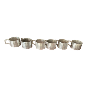 Early 1900s New York Wien Wrerkstate Silverplate Glass Holders- Set of 6