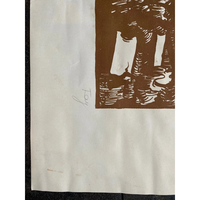 Fred Fay, Savièze, 1950s, Engraving For Sale - Image 4 of 6