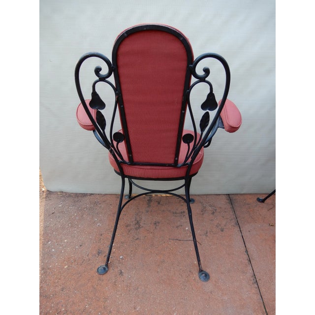 Salterini Wrought Iron Indoor Dining Table & 6 Chairs For Sale - Image 10 of 13