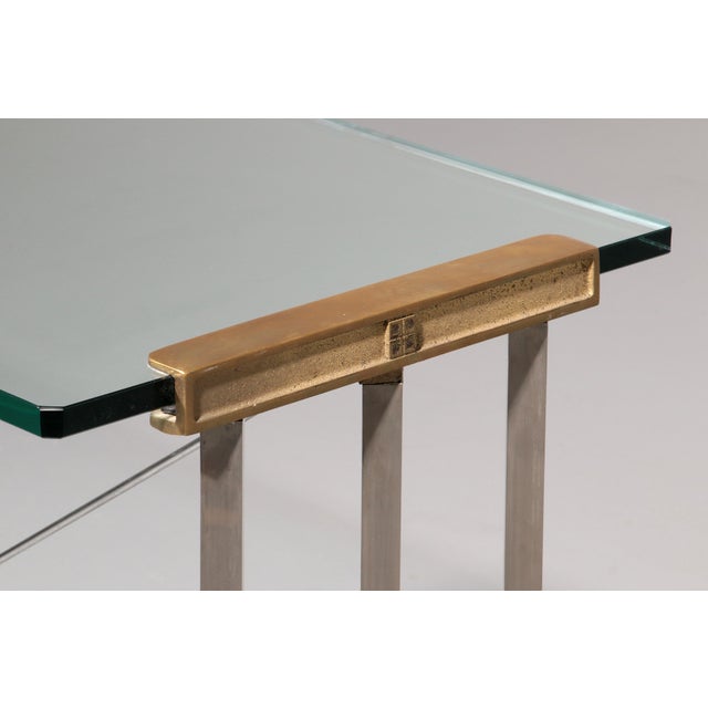 Metal Mid-Century Model T34 Side Table by Peter Ghyczy, 1970 For Sale - Image 7 of 11