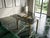 Gold Vintage Italian Smoked Glass and Brass Table, 1970s For Sale - Image 8 of 9