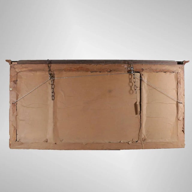 Empire Gilt Classical and Foliate Carved Triptych over Mantel Mirror For Sale - Image 6 of 8