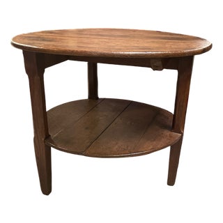 English Cricket Table in Oak, 1800 For Sale