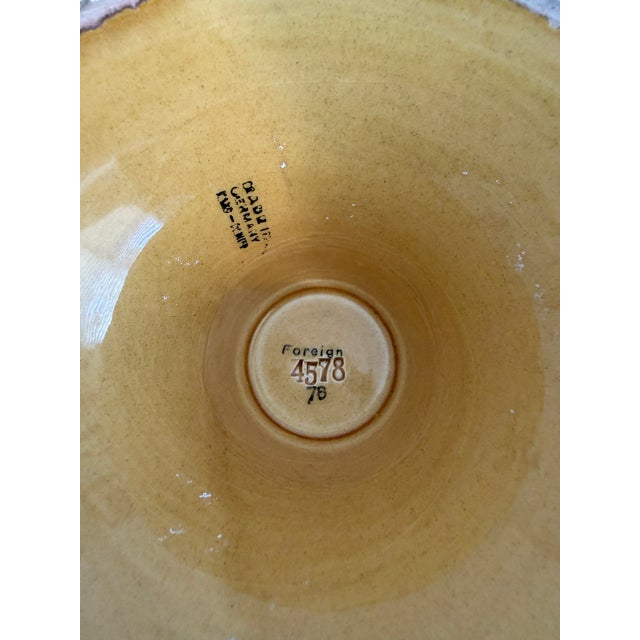 1940s Majolica Pottery Taza / Cake Stand For Sale In Los Angeles - Image 6 of 7