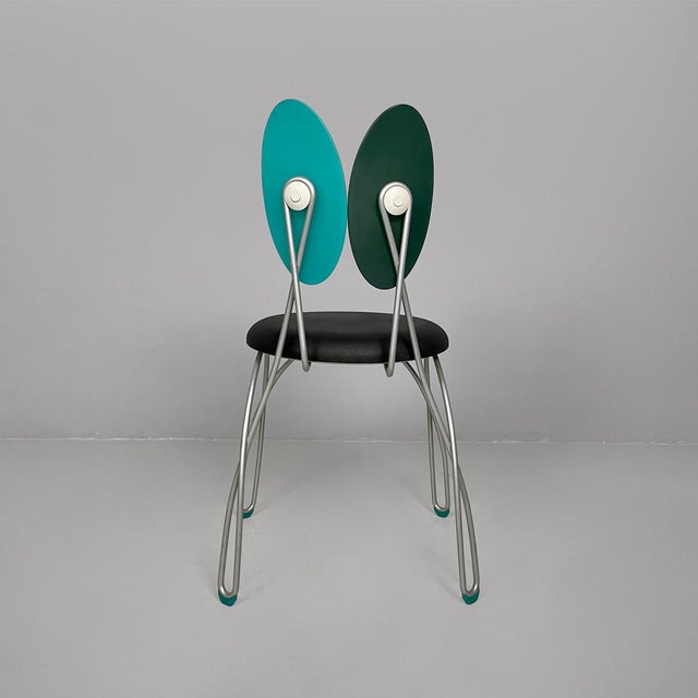 Metal Italian Jessica Chairs from Studio Dl for Zerodisegno, 1990s, Set of 2 For Sale - Image 7 of 17
