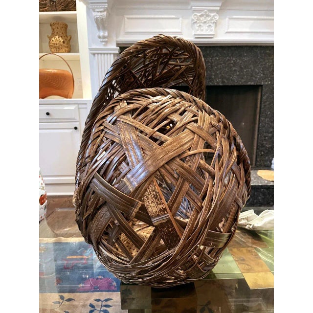 Contemporary Japanese Bamboo Art Sculpture Yamaguchi Ryuun For Sale - Image 9 of 13