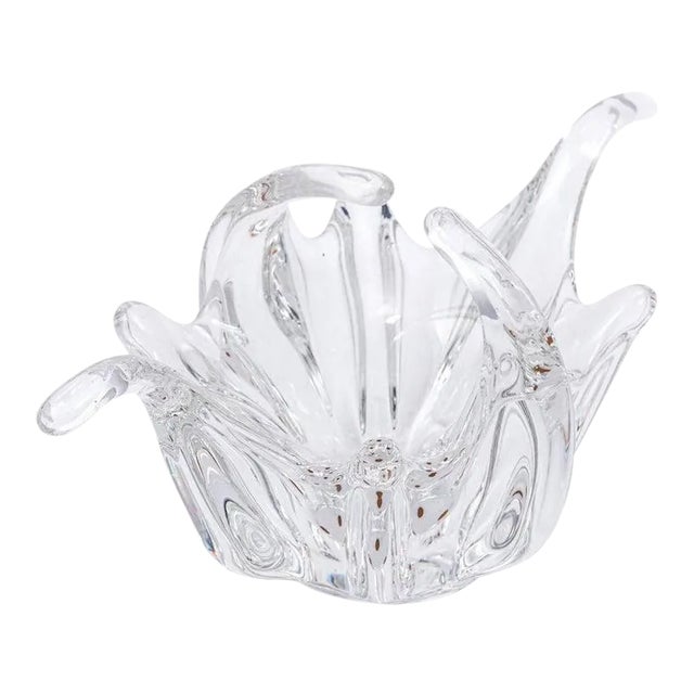 1920s Modern Handkerchief Glass Dish For Sale